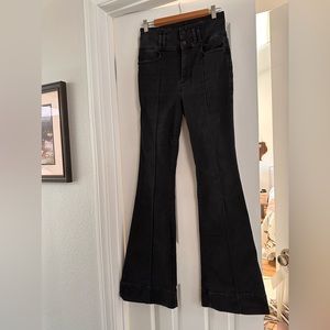 Frame boot cut black jeans (29)